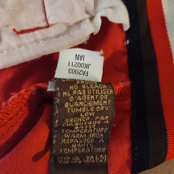 Split Red Cotton Mini Skirt | Y2K Retro Back Pocket Button Detail | Size 5 - Picture 9 of 9